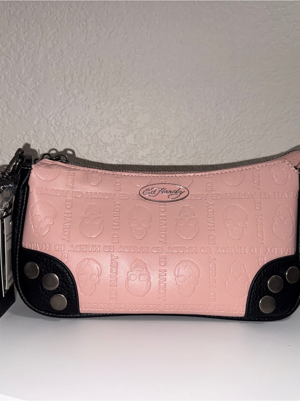 Ed Hardy Pink Shoulder/Crossbody Bag